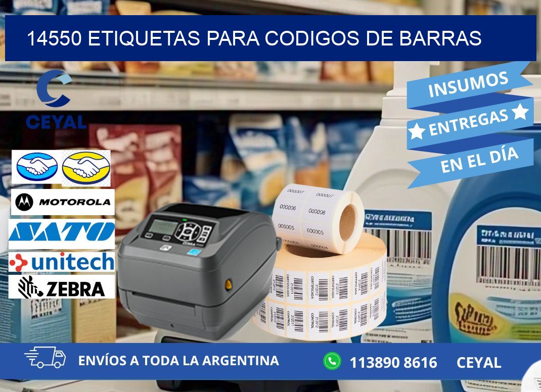 14550 ETIQUETAS PARA CODIGOS DE BARRAS