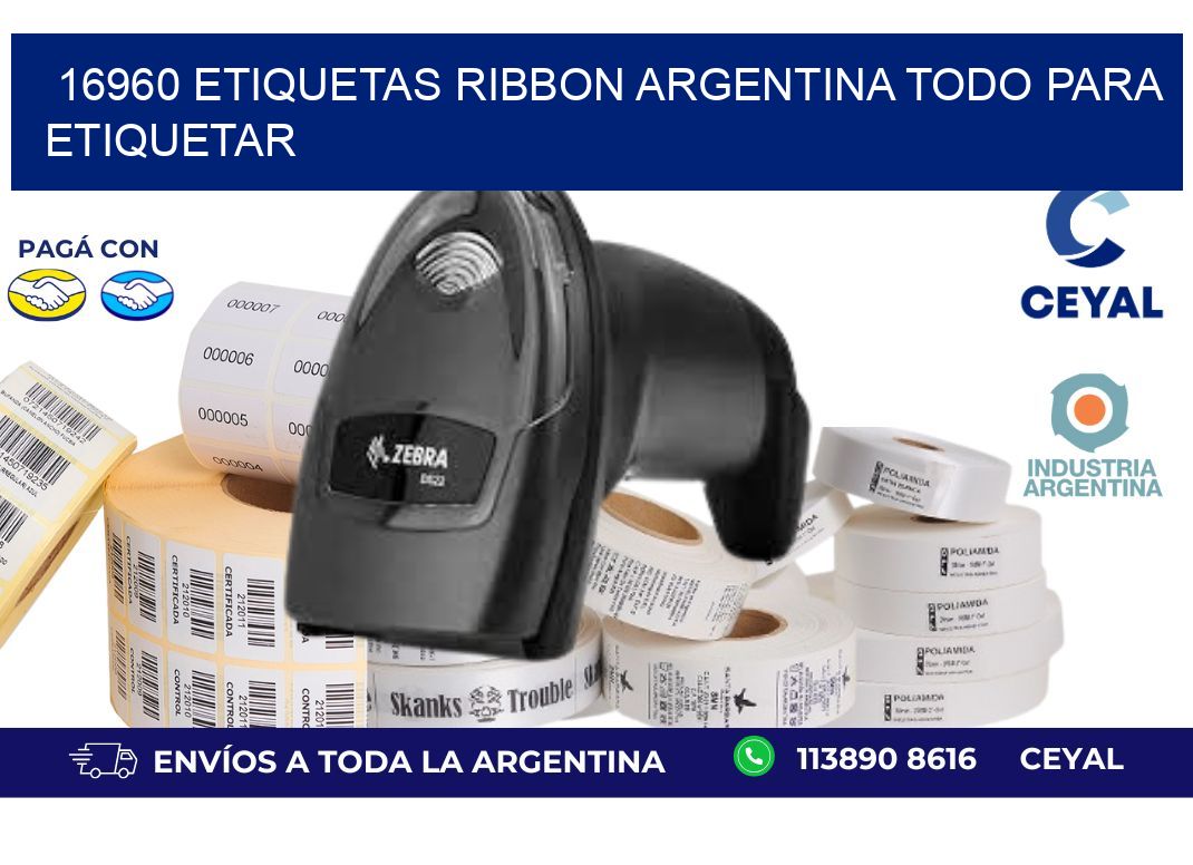 16960 etiquetas ribbon argentina TODO PARA ETIQUETAR
