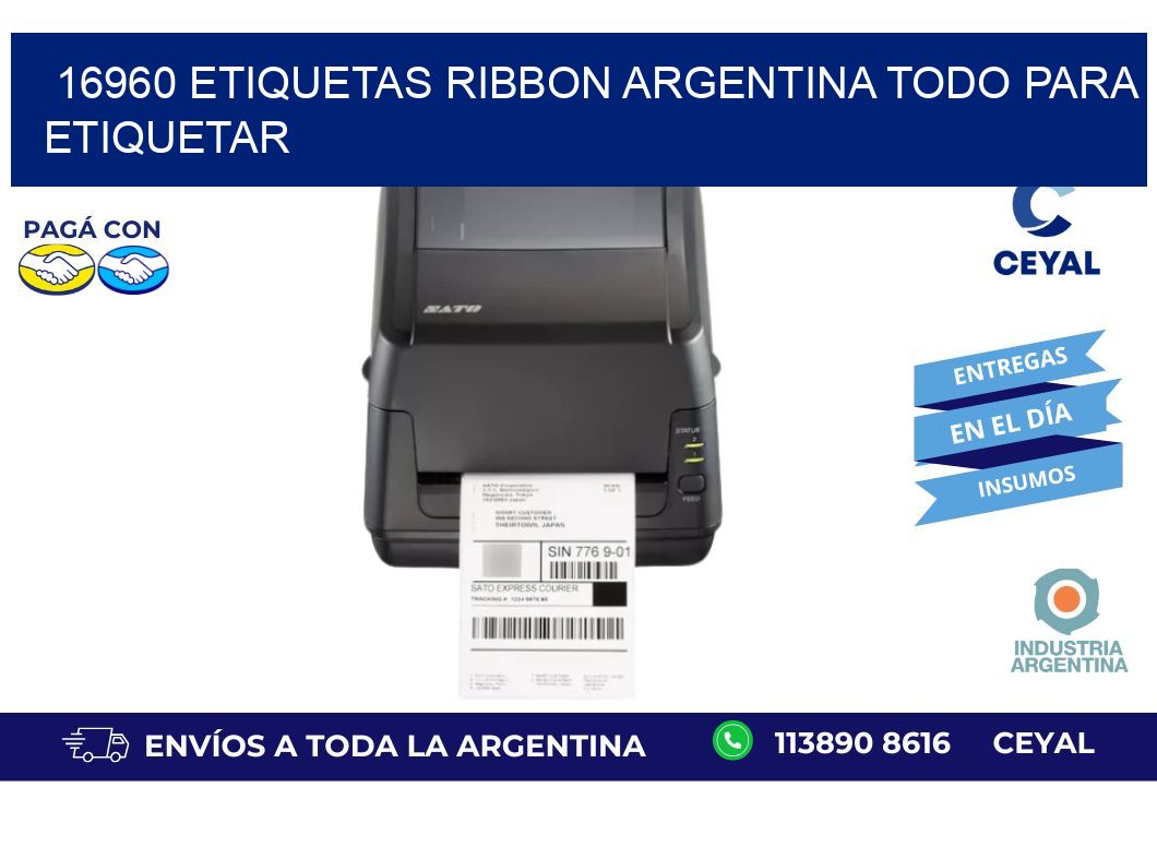 16960 etiquetas ribbon argentina TODO PARA ETIQUETAR
