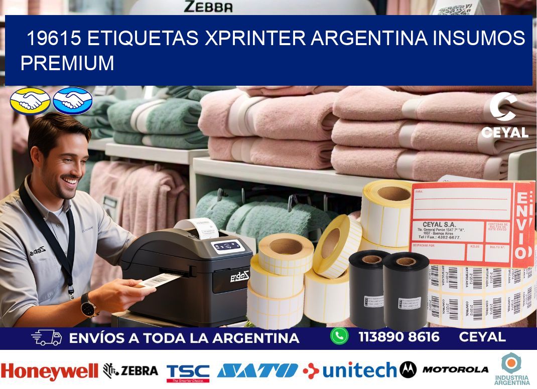 19615 etiquetas xprinter argentina INSUMOS PREMIUM