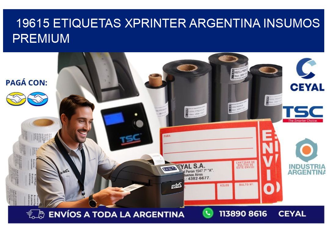 19615 etiquetas xprinter argentina INSUMOS PREMIUM