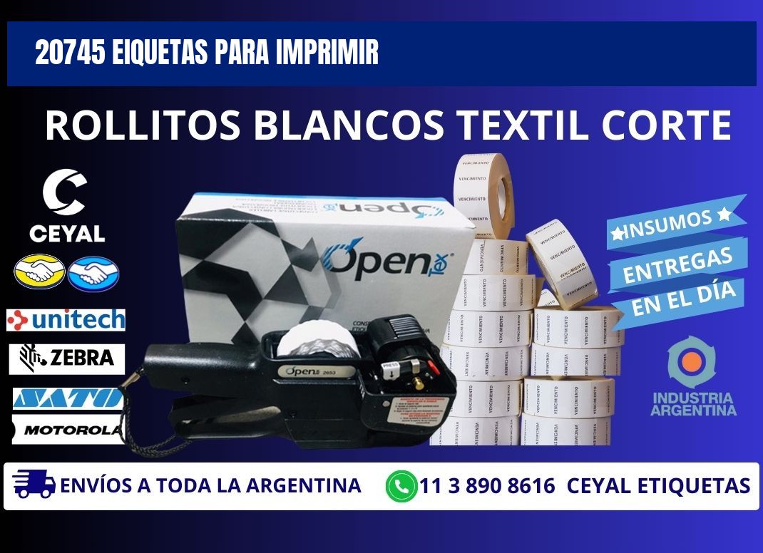 20745 EIQUETAS PARA IMPRIMIR