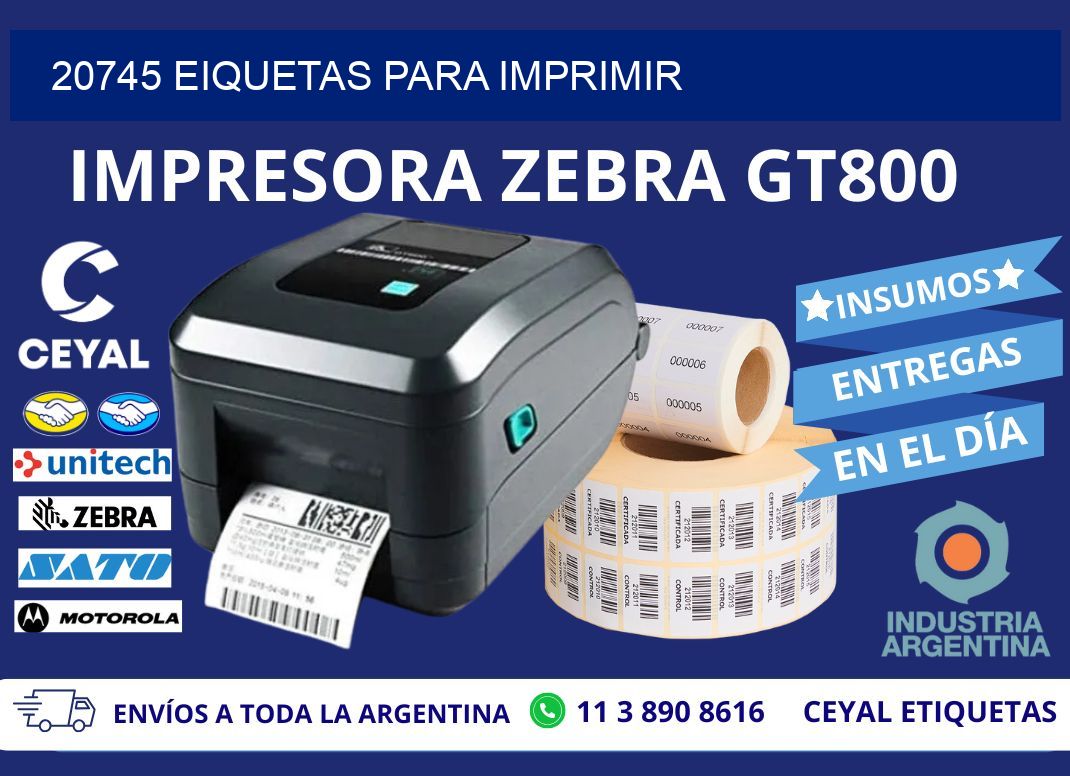 20745 EIQUETAS PARA IMPRIMIR