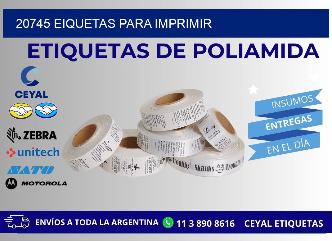 20745 EIQUETAS PARA IMPRIMIR