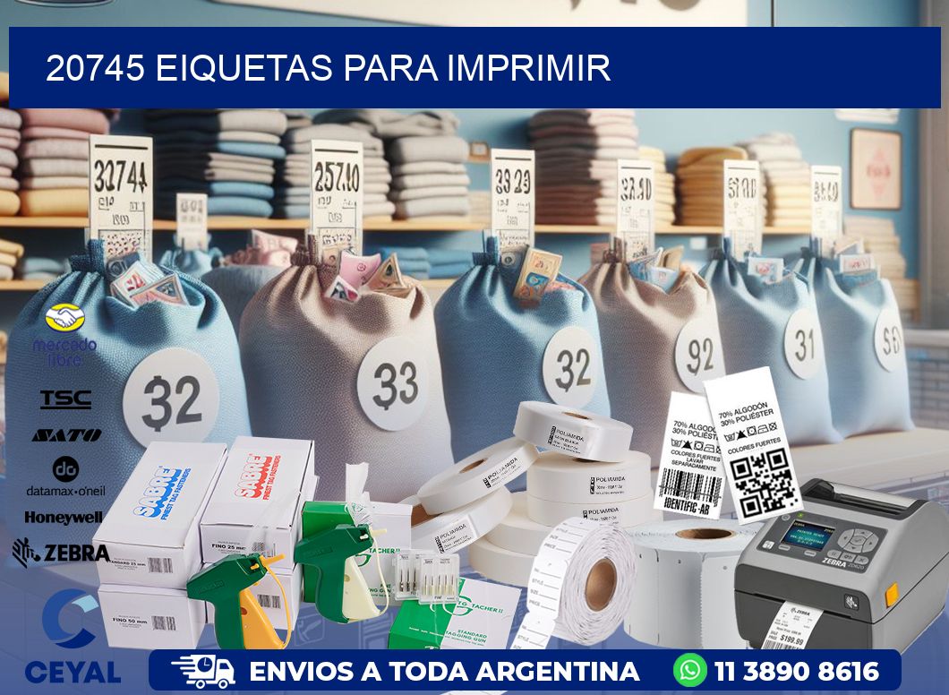 20745 EIQUETAS PARA IMPRIMIR