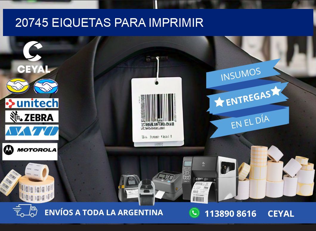 20745 EIQUETAS PARA IMPRIMIR
