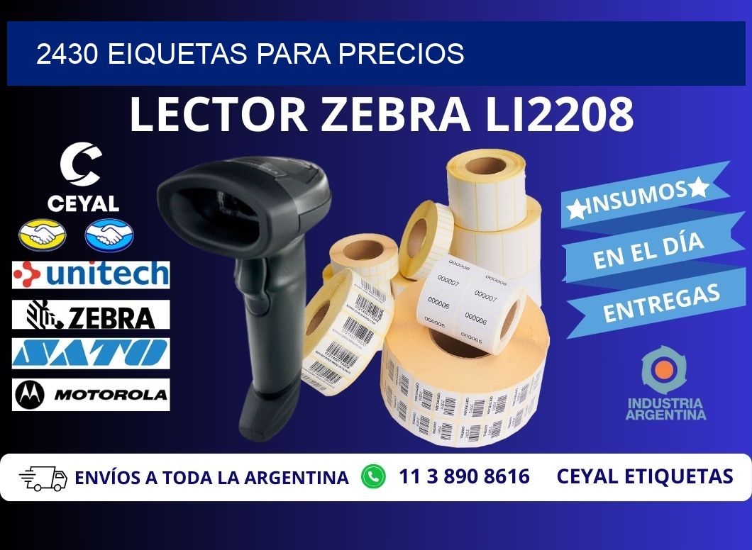 2430 EIQUETAS PARA PRECIOS