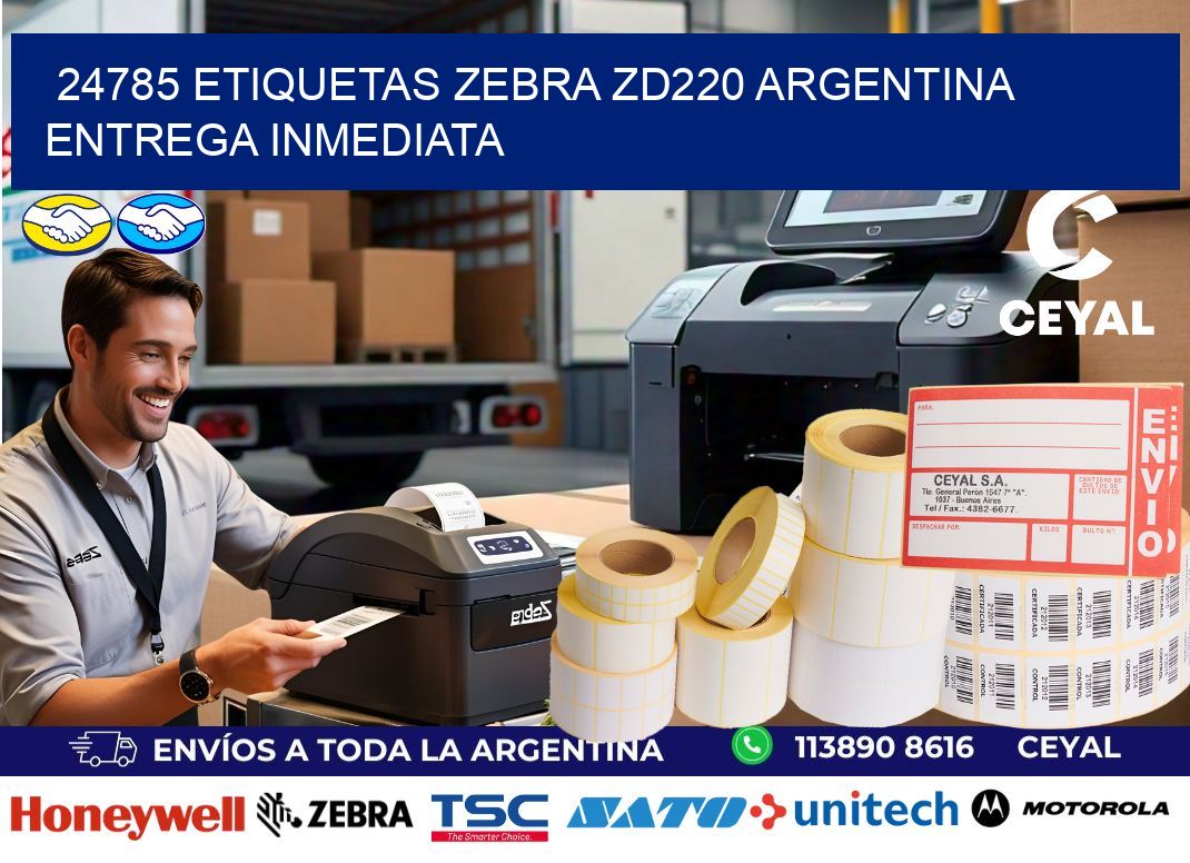 24785 etiquetas zebra zd220 ARGENTINA ENTREGA INMEDIATA