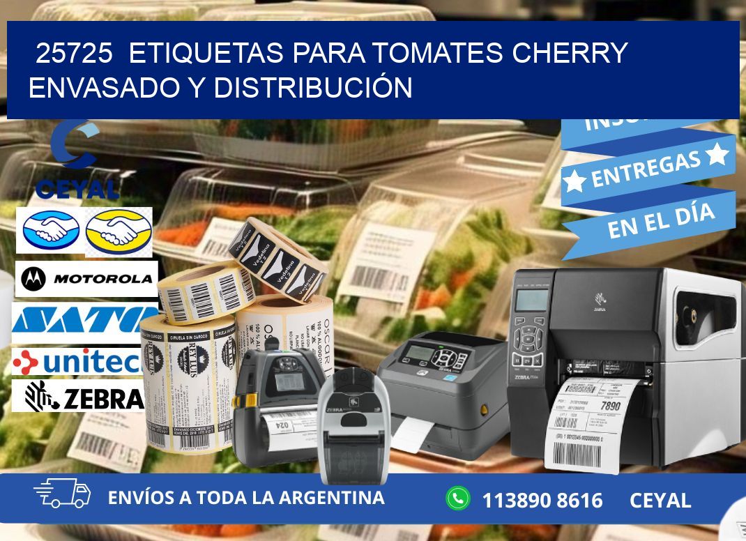 25725  ETIQUETAS PARA TOMATES CHERRY ENVASADO Y DISTRIBUCIÓN