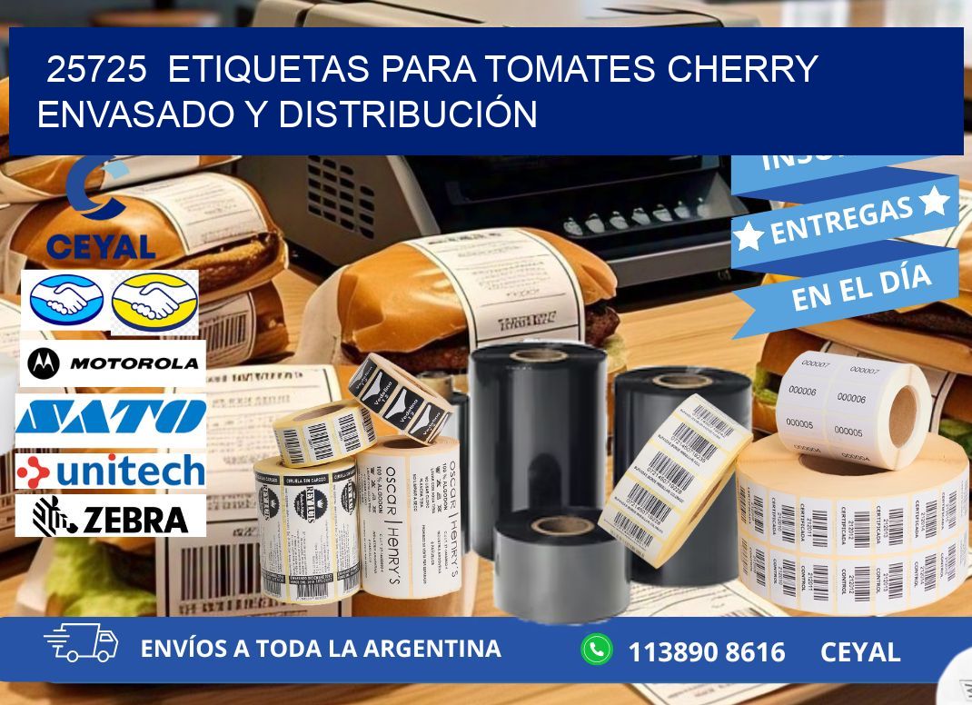 25725  ETIQUETAS PARA TOMATES CHERRY ENVASADO Y DISTRIBUCIÓN