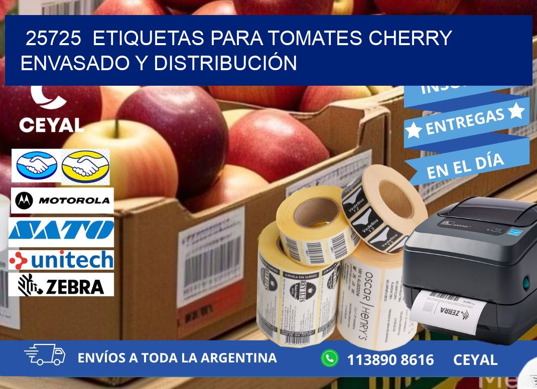 25725  ETIQUETAS PARA TOMATES CHERRY ENVASADO Y DISTRIBUCIÓN