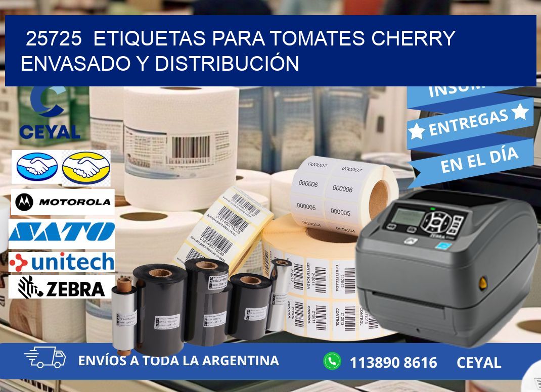 25725  ETIQUETAS PARA TOMATES CHERRY ENVASADO Y DISTRIBUCIÓN