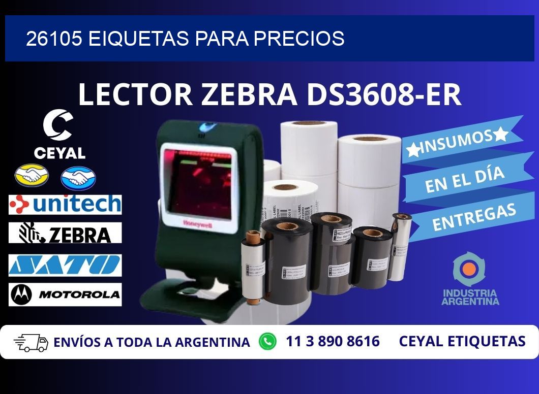 26105 EIQUETAS PARA PRECIOS