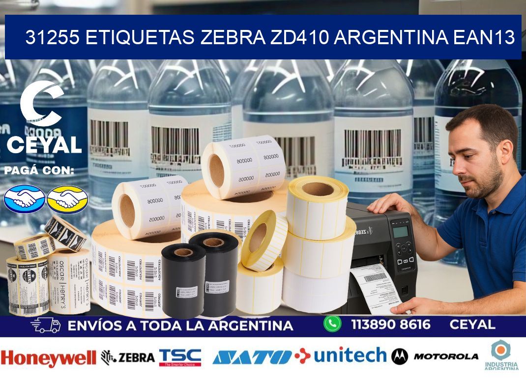 31255 etiquetas zebra zd410 argentina EAN13