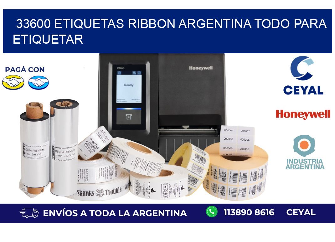 33600 etiquetas ribbon argentina TODO PARA ETIQUETAR