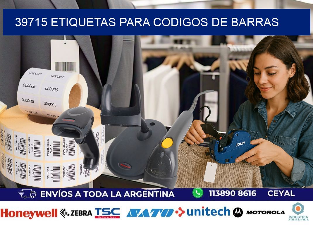 39715 ETIQUETAS PARA CODIGOS DE BARRAS
