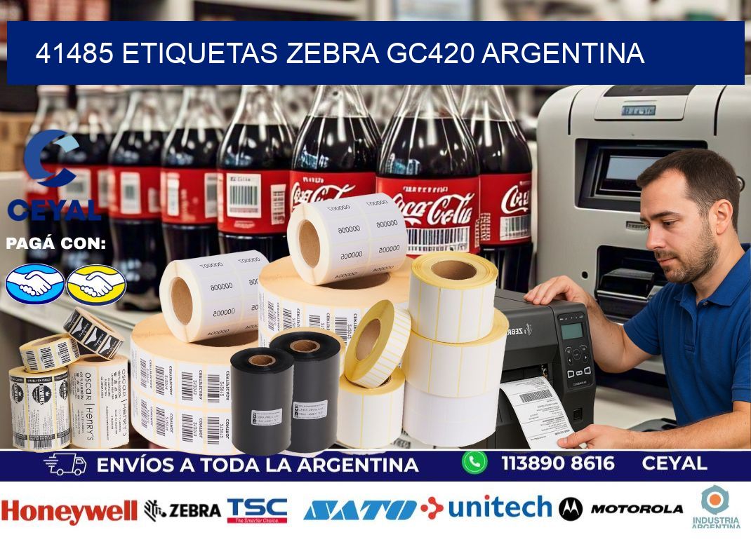 41485 etiquetas zebra gc420 argentina