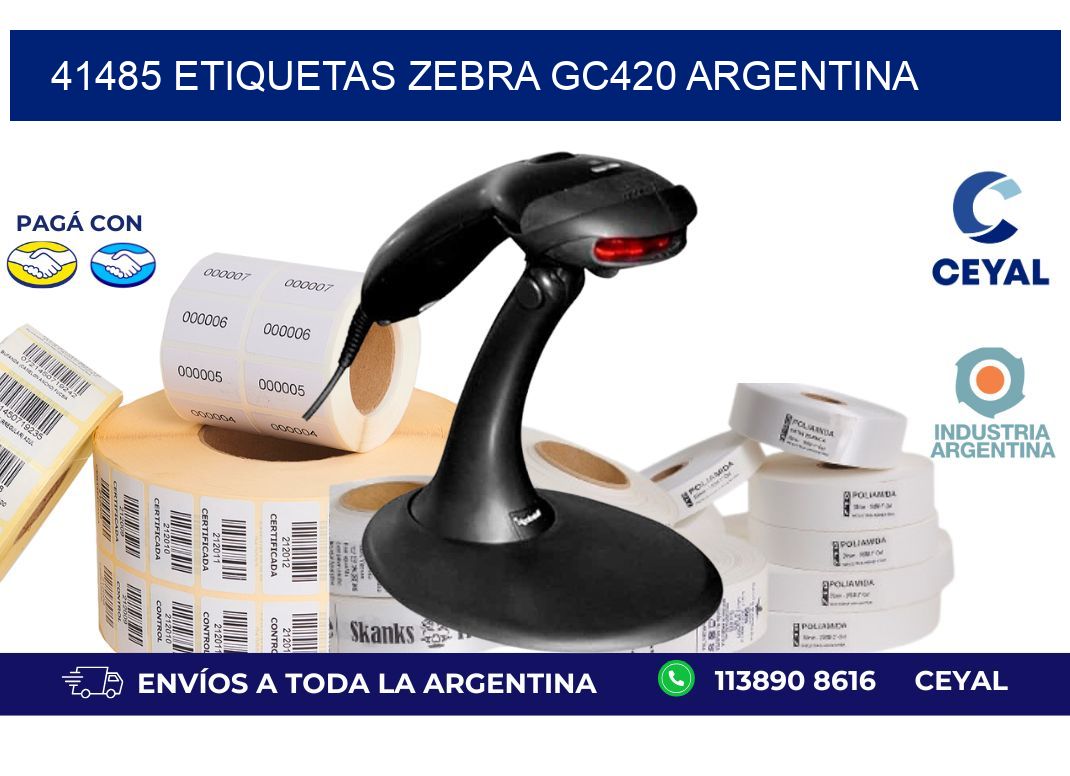 41485 etiquetas zebra gc420 argentina