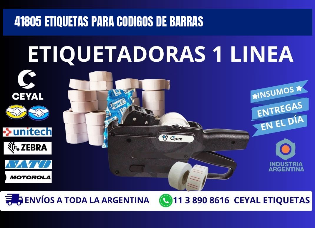 41805 ETIQUETAS PARA CODIGOS DE BARRAS