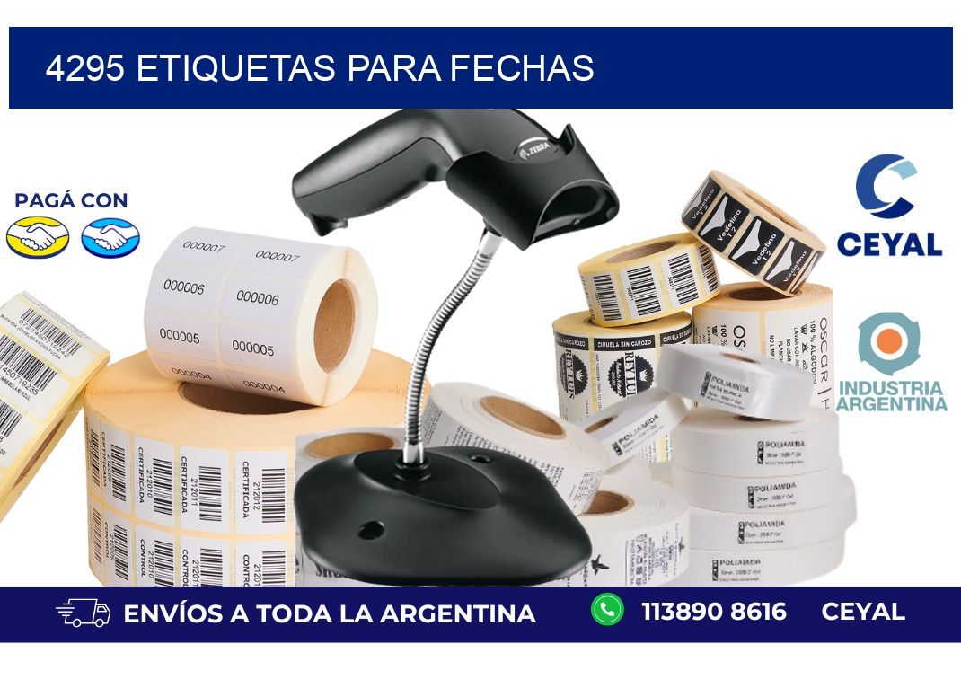 4295 ETIQUETAS PARA FECHAS