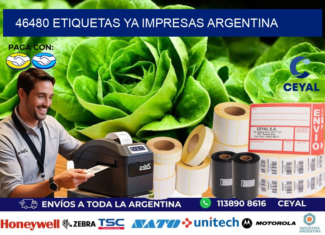 46480 ETIQUETAS YA IMPRESAS ARGENTINA