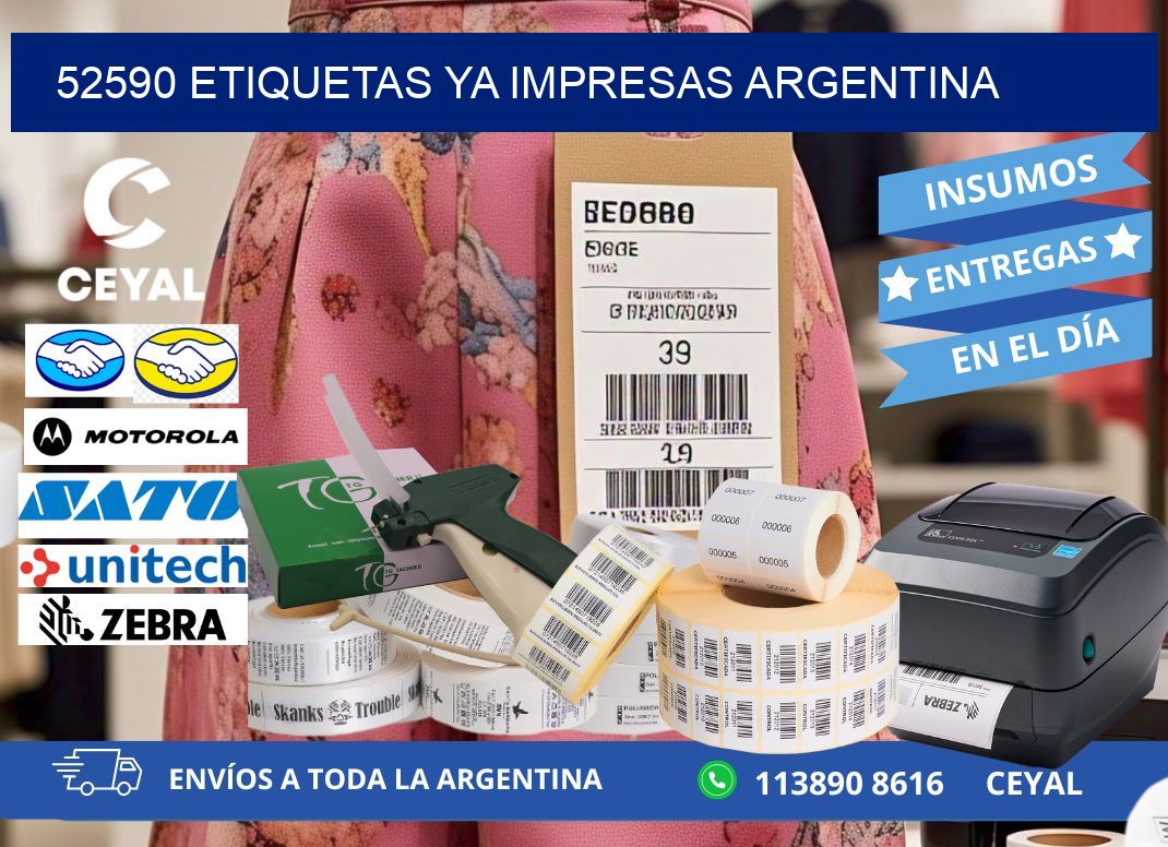 52590 ETIQUETAS YA IMPRESAS ARGENTINA
