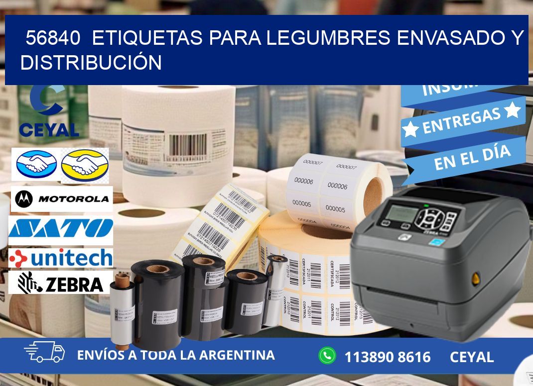 56840  ETIQUETAS PARA LEGUMBRES ENVASADO Y DISTRIBUCIÓN