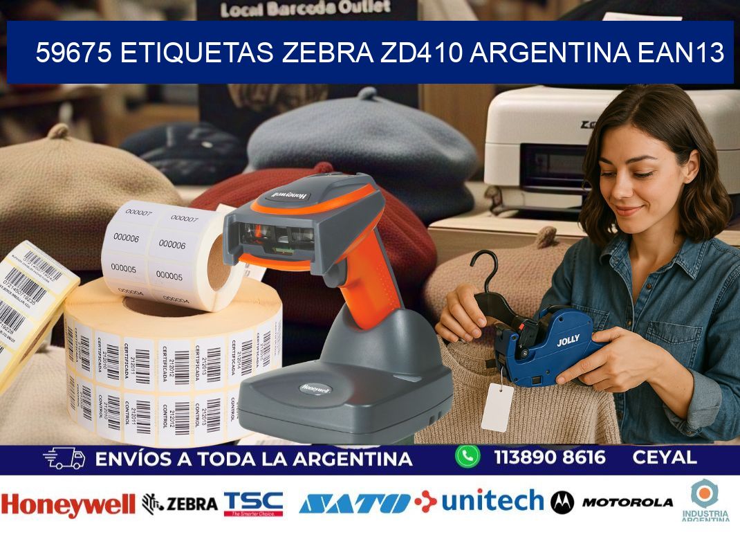 59675 etiquetas zebra zd410 argentina EAN13