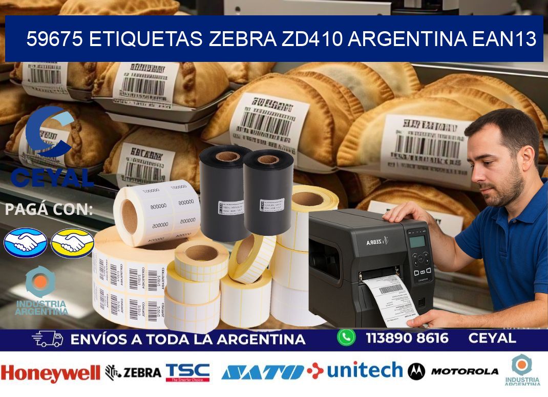 59675 etiquetas zebra zd410 argentina EAN13