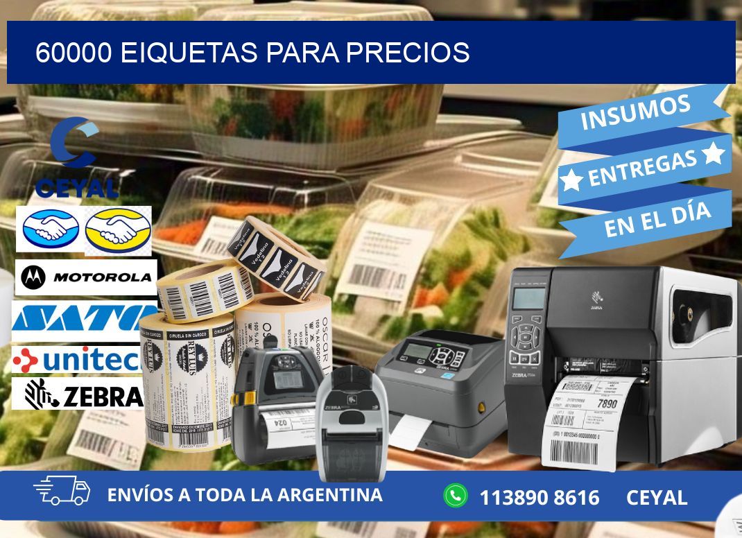60000 EIQUETAS PARA PRECIOS