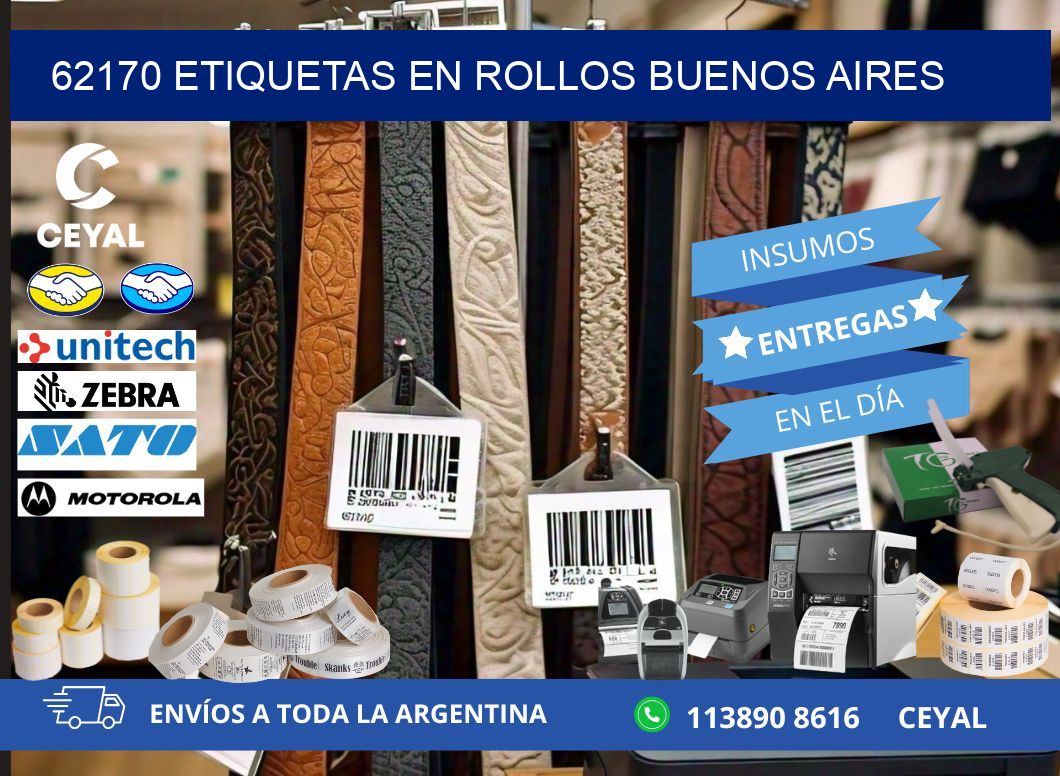 62170 ETIQUETAS EN ROLLOS BUENOS AIRES