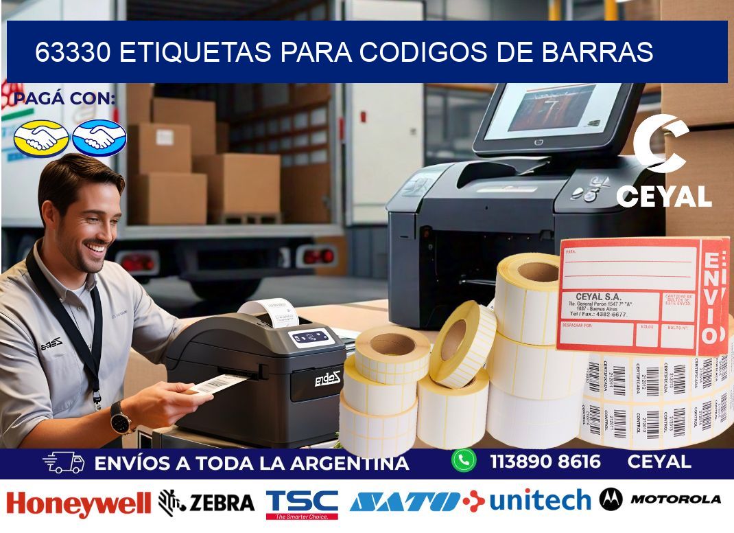63330 ETIQUETAS PARA CODIGOS DE BARRAS