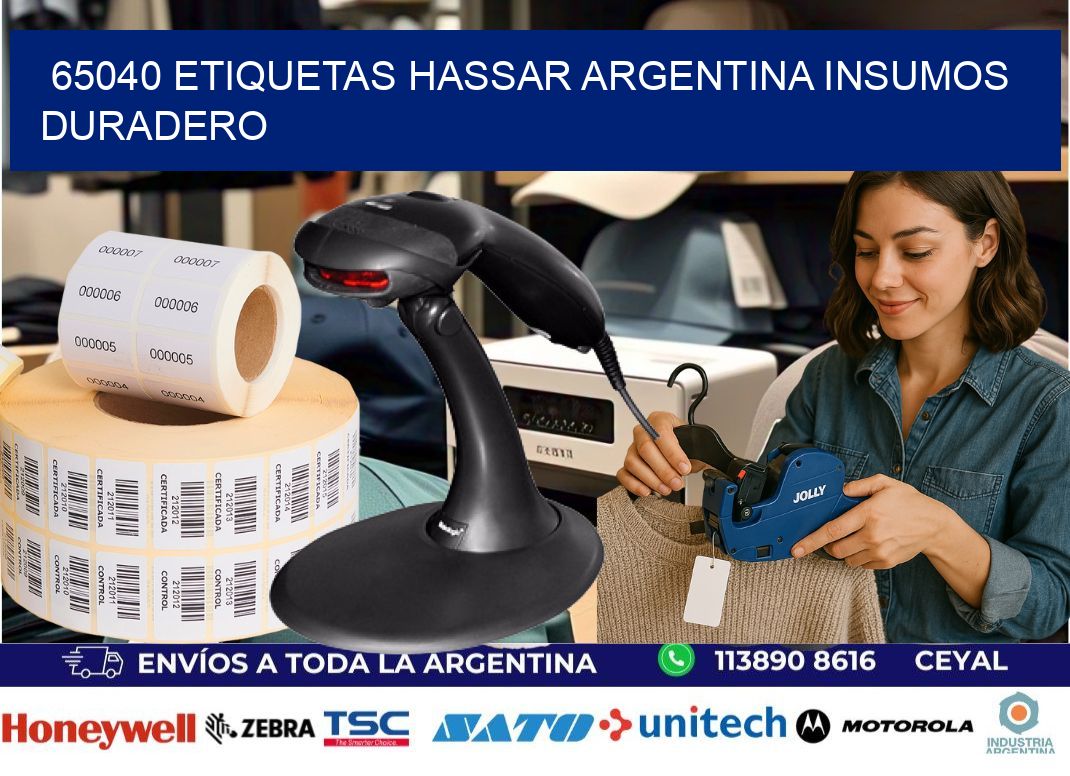 65040 etiquetas hassar argentina INSUMOS DURADERO