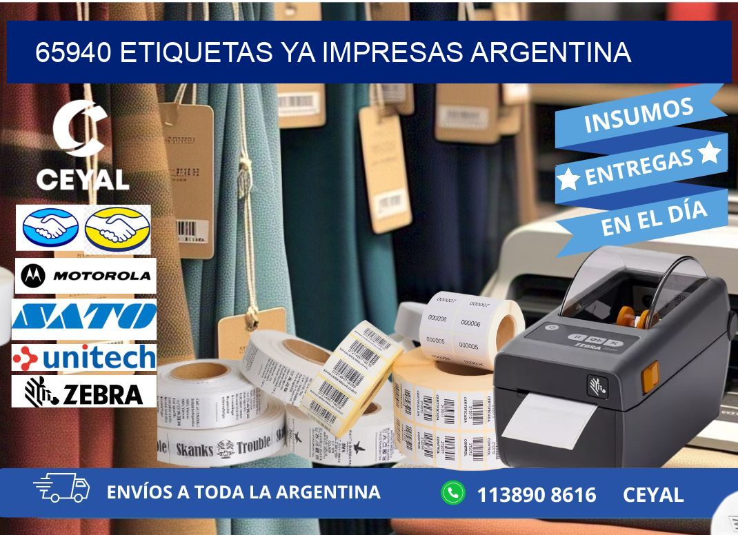 65940 ETIQUETAS YA IMPRESAS ARGENTINA
