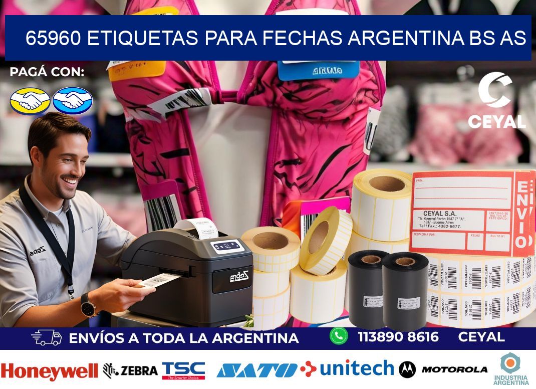 65960 ETIQUETAS PARA FECHAS ARGENTINA BS AS
