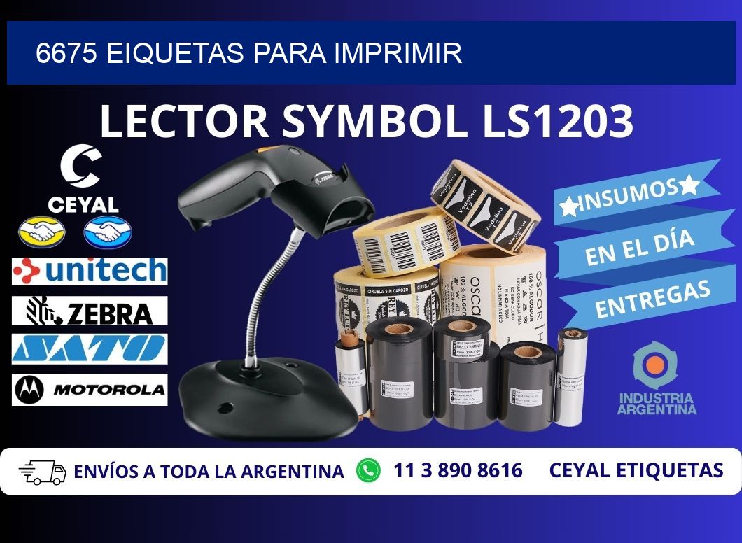 6675 EIQUETAS PARA IMPRIMIR