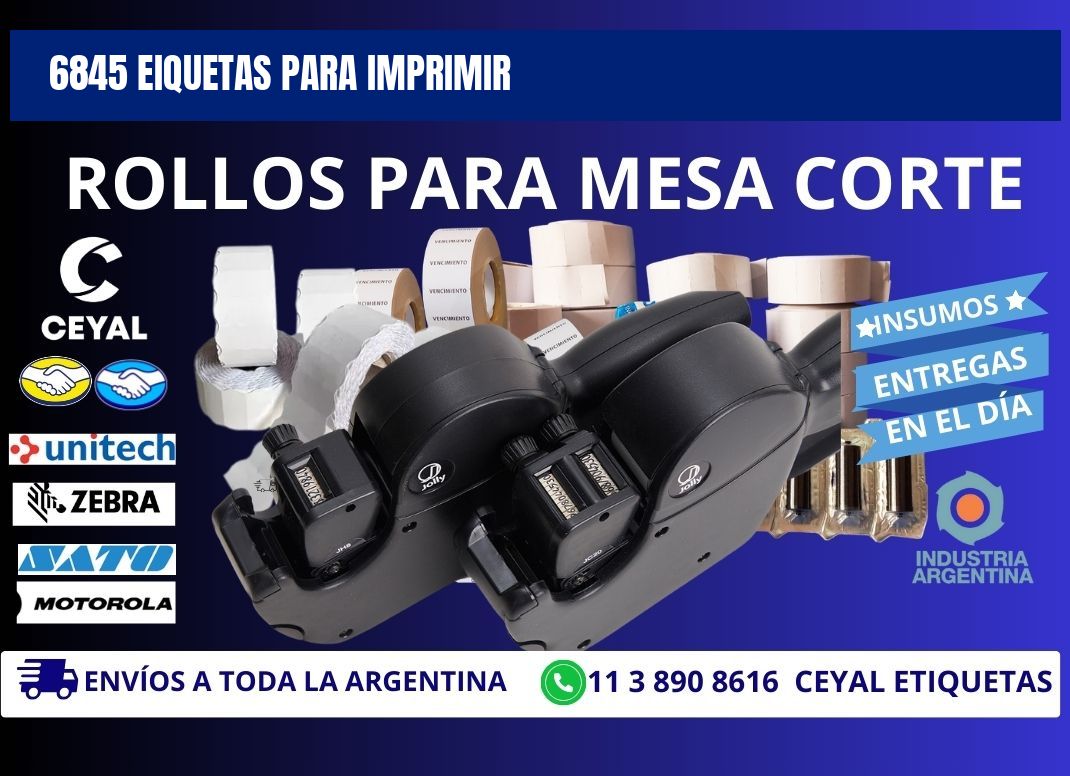 6845 EIQUETAS PARA IMPRIMIR