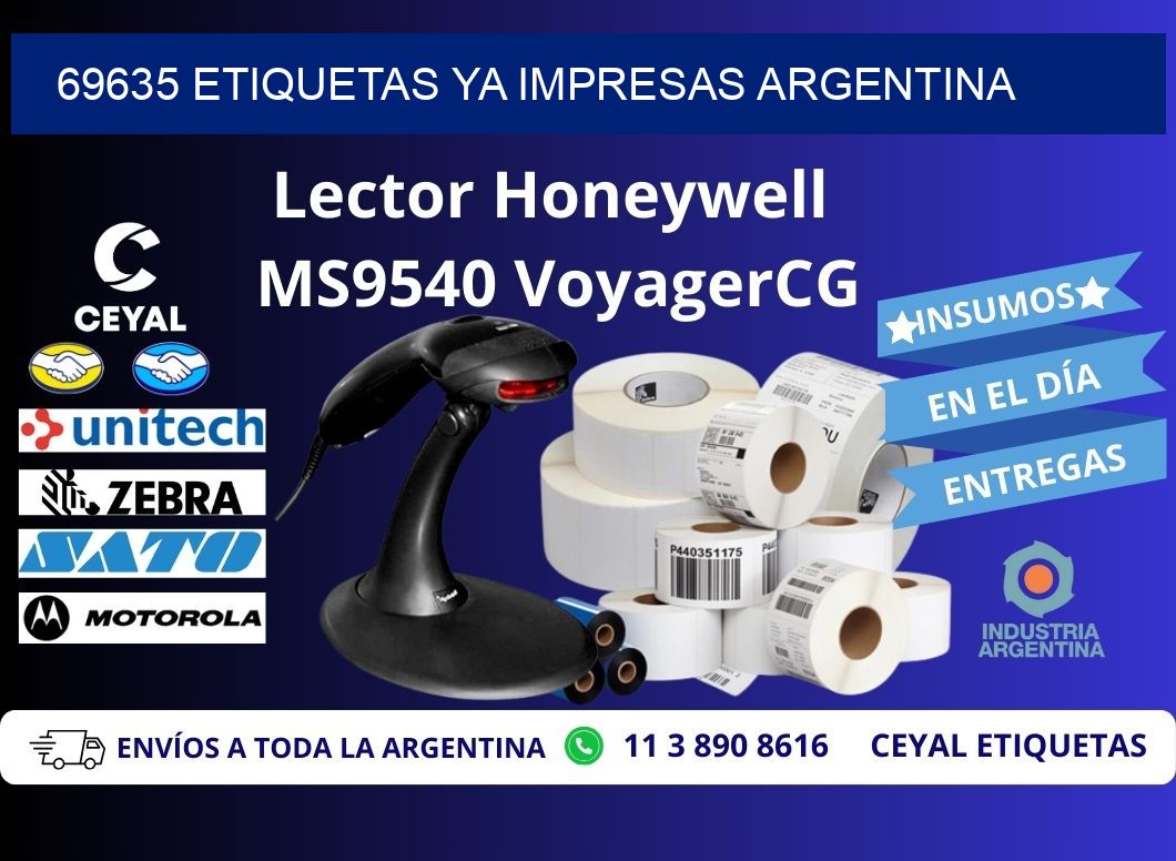 69635 ETIQUETAS YA IMPRESAS ARGENTINA