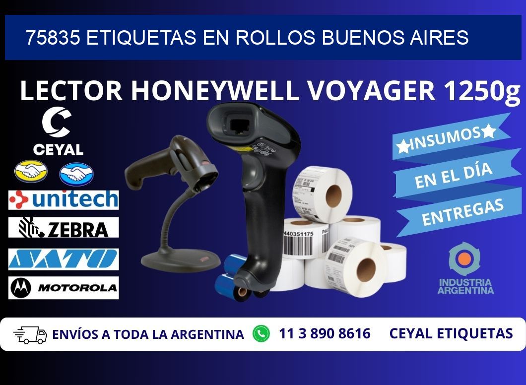 75835 ETIQUETAS EN ROLLOS BUENOS AIRES