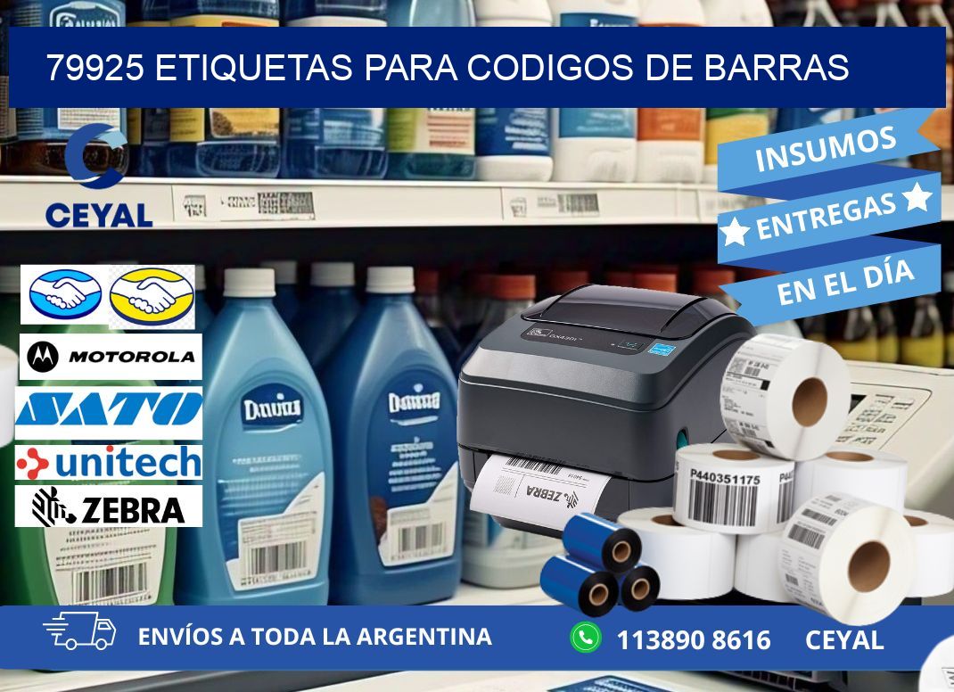 79925 ETIQUETAS PARA CODIGOS DE BARRAS