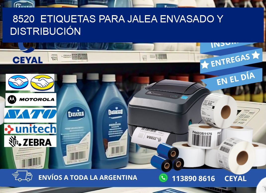 8520  ETIQUETAS PARA JALEA ENVASADO Y DISTRIBUCIÓN