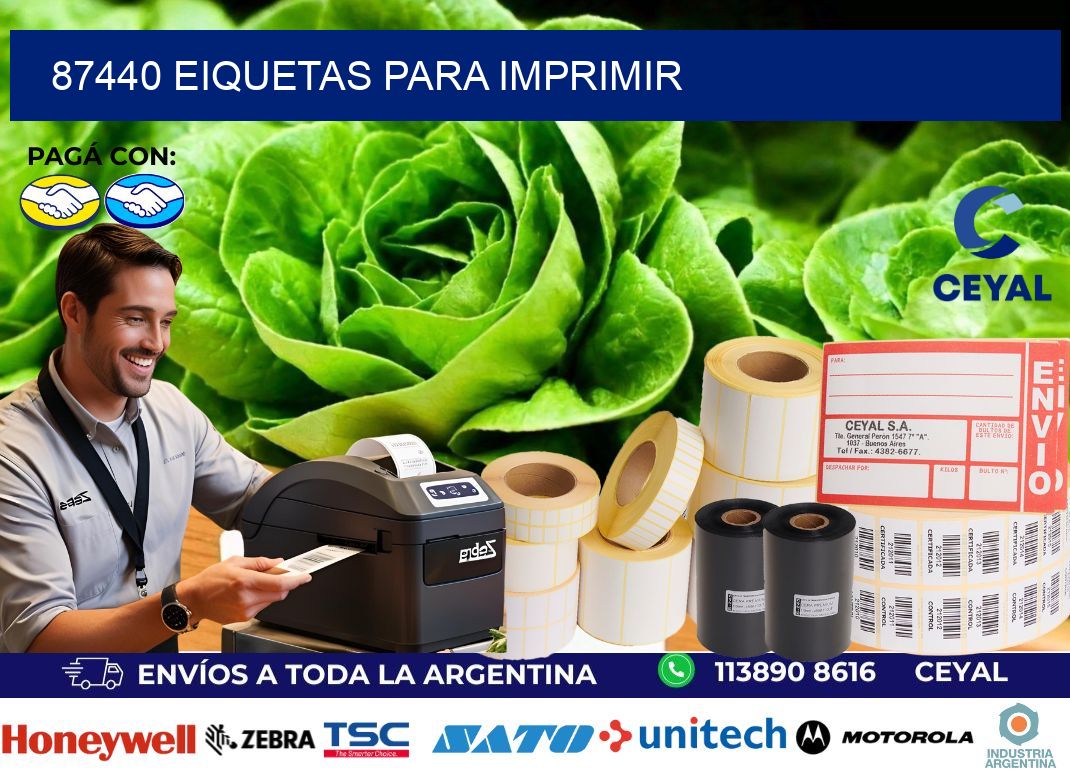 87440 EIQUETAS PARA IMPRIMIR