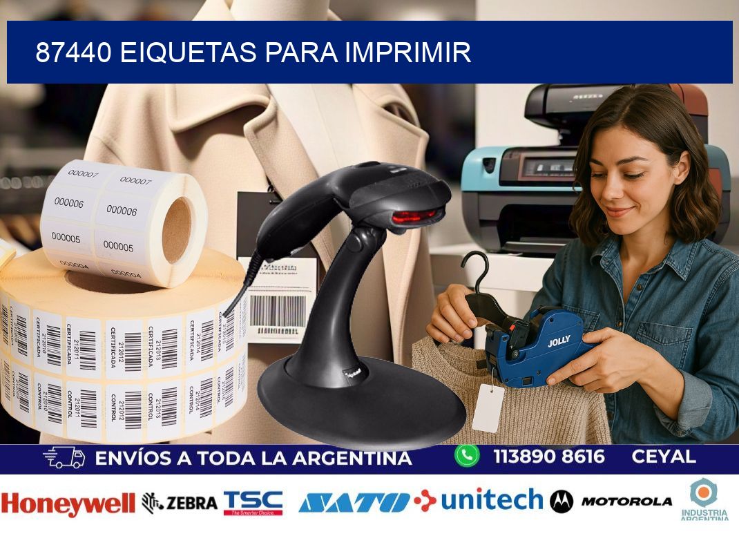 87440 EIQUETAS PARA IMPRIMIR