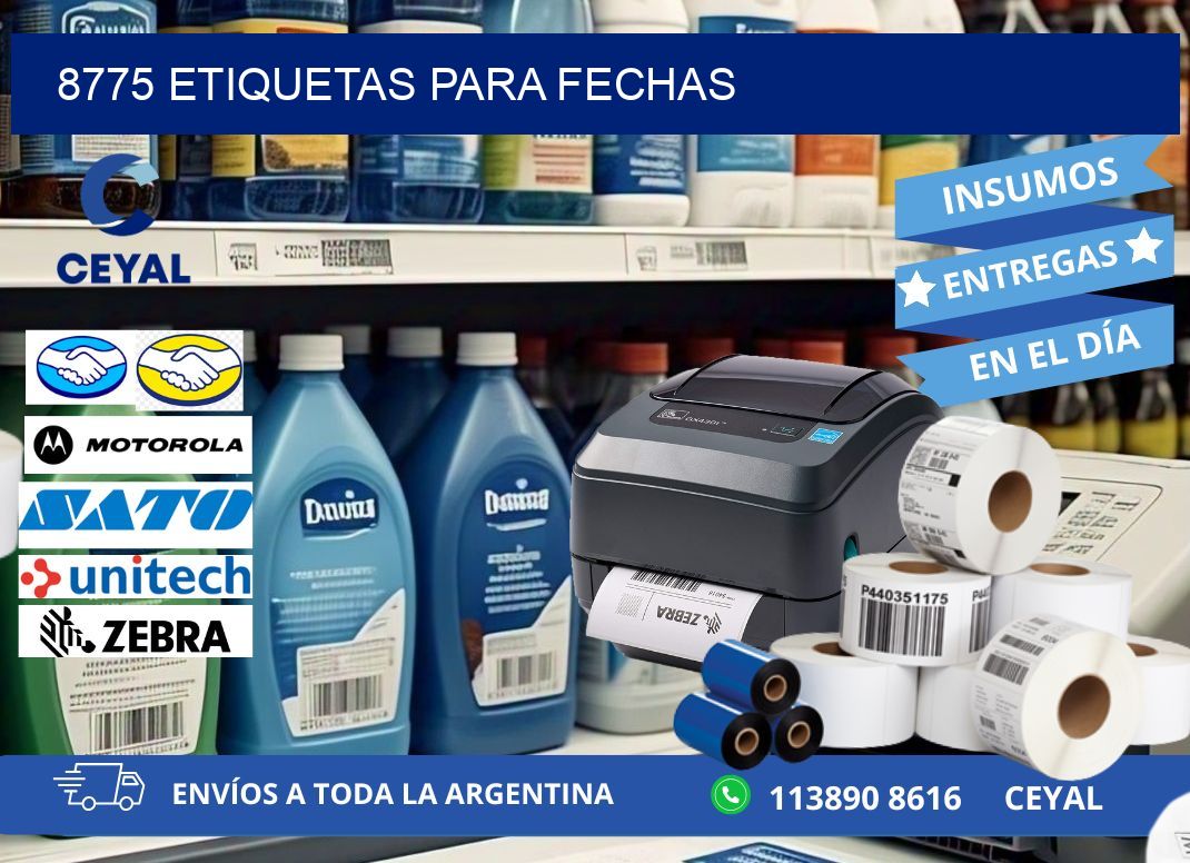 8775 ETIQUETAS PARA FECHAS