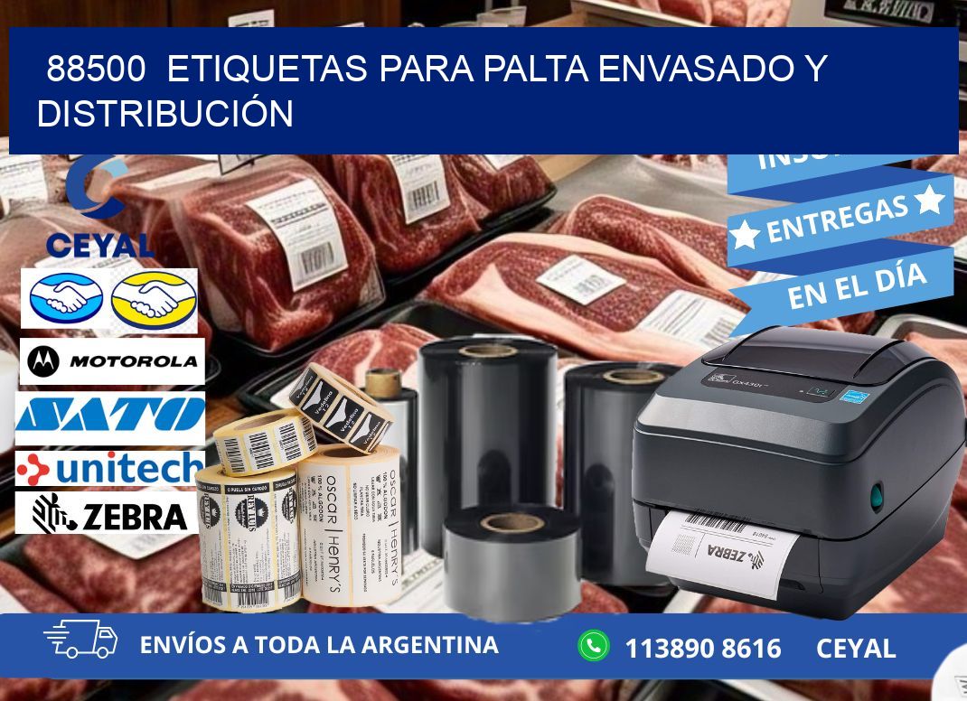 88500  ETIQUETAS PARA PALTA ENVASADO Y DISTRIBUCIÓN