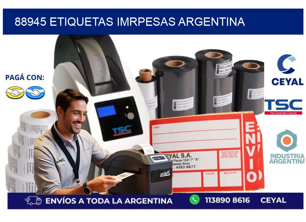 88945 etiquetas imrpesas argentina