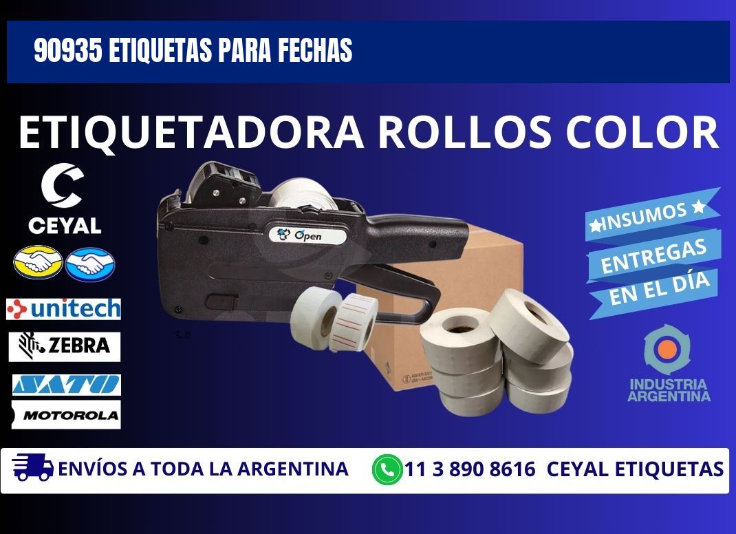 90935 ETIQUETAS PARA FECHAS