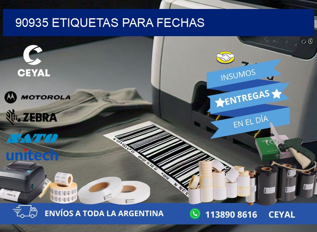 90935 ETIQUETAS PARA FECHAS