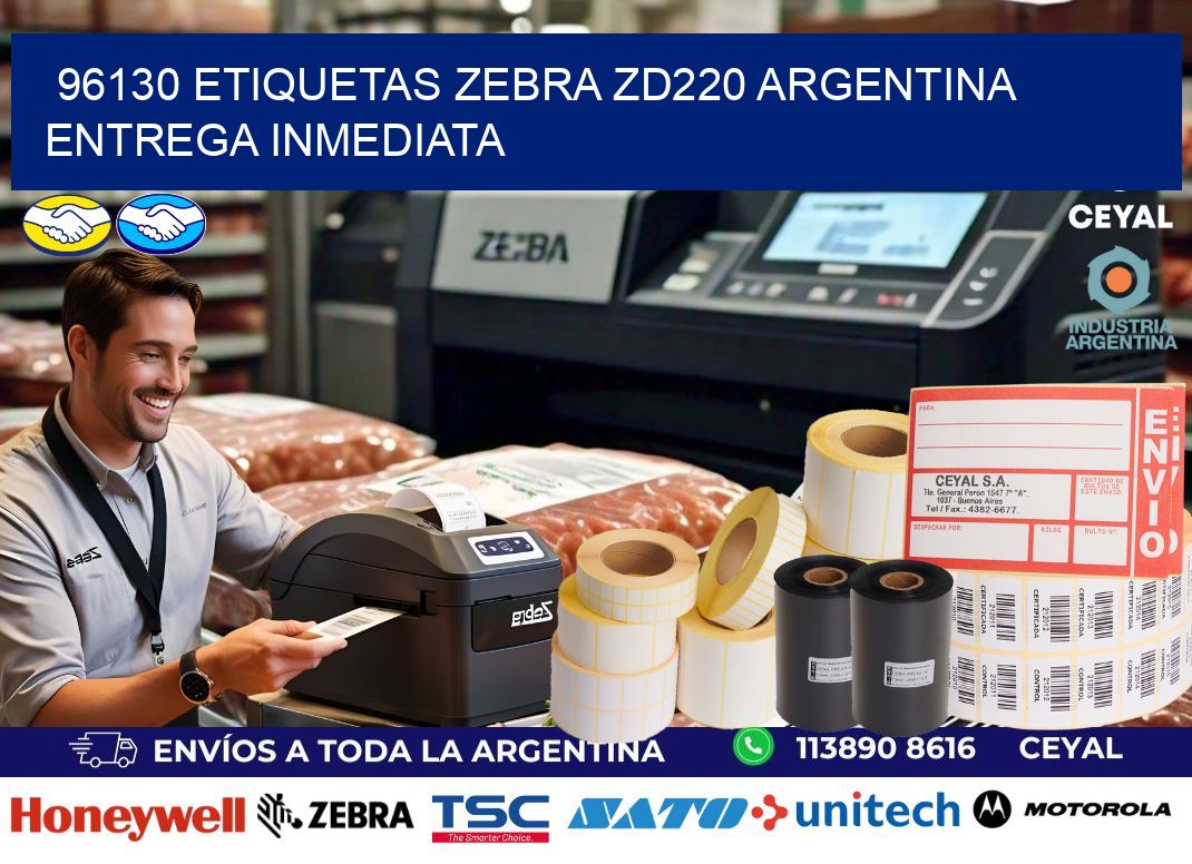 96130 etiquetas zebra zd220 ARGENTINA ENTREGA INMEDIATA