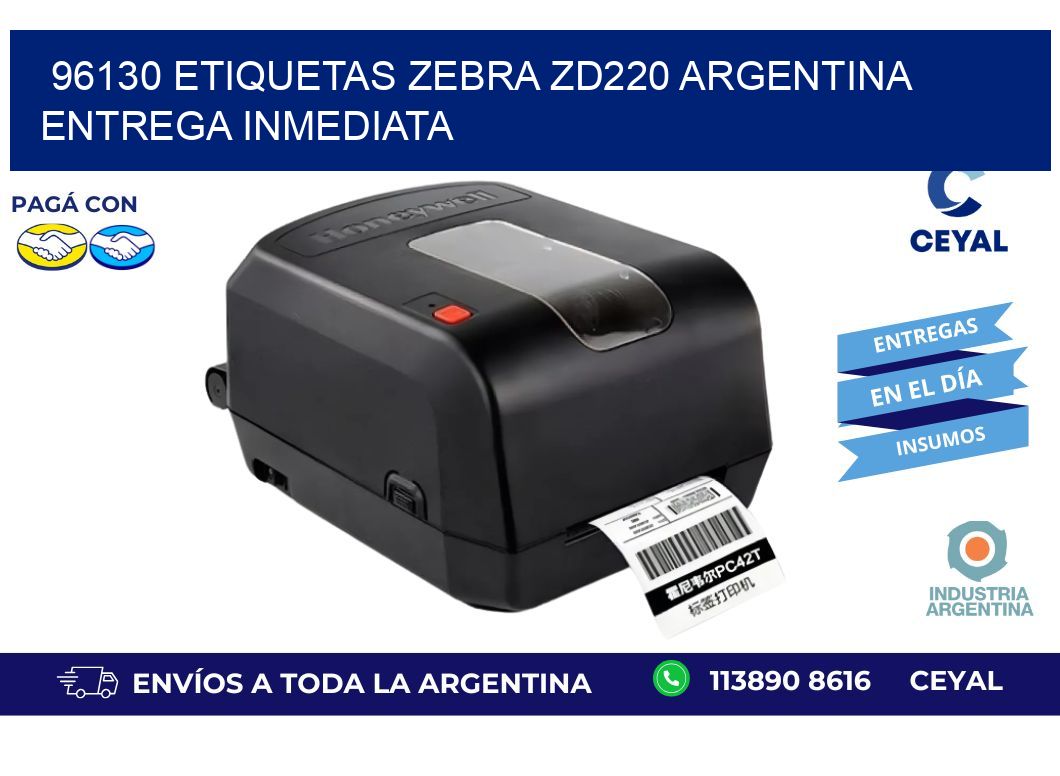 96130 etiquetas zebra zd220 ARGENTINA ENTREGA INMEDIATA